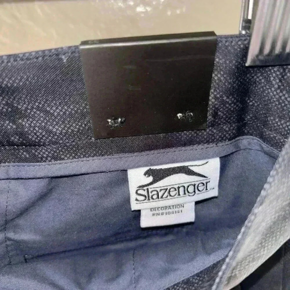 NWT Slazenger Hydro-Dri Black Tonal Print Golf Shorts Size 32 - Picture 8 of 11